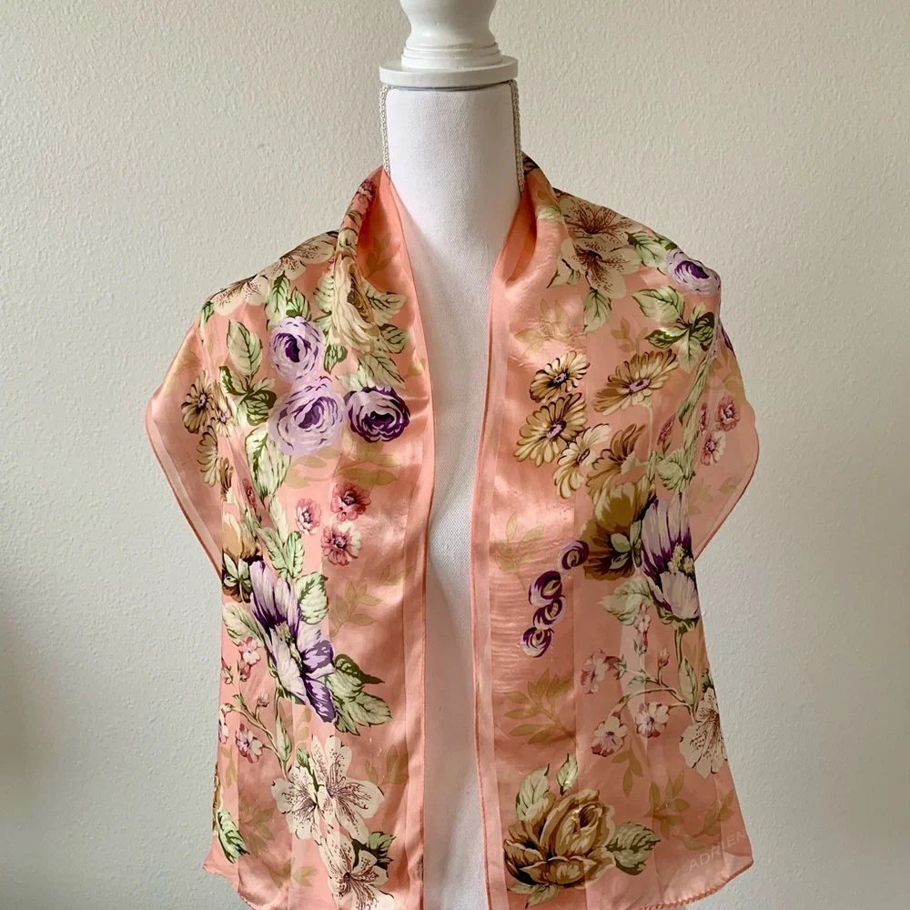 Silk Adrienne Vittadini Scarf 12/52”